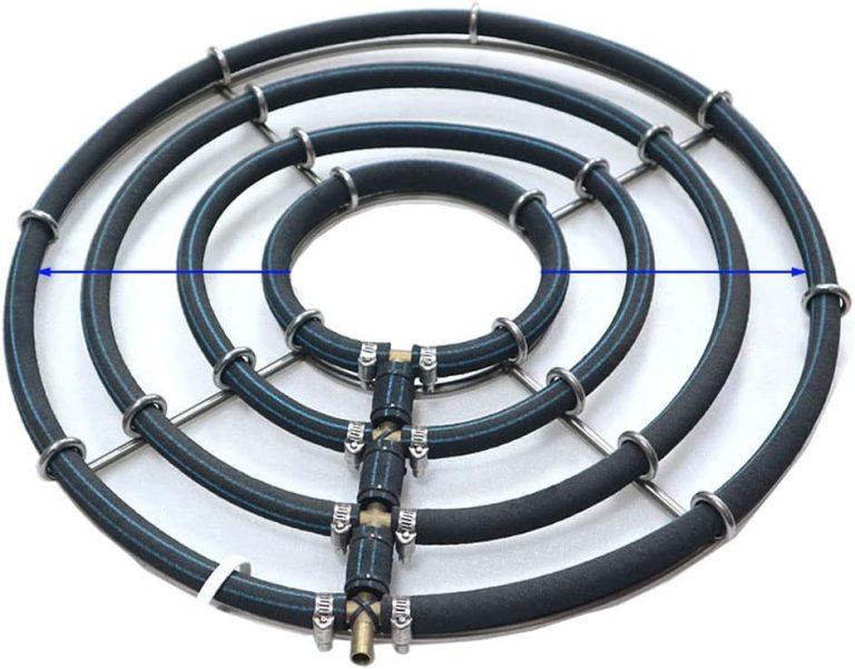 XRMXF, bague d'aération japonaise pour bassin à koïs, 4 boucles, diamètre 45 cm